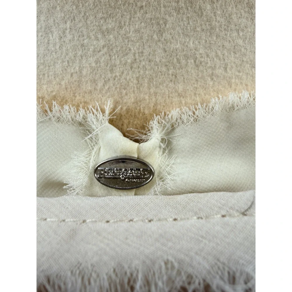 Renegade by Bailey Wool Felt Top Hat Beige Ombre Chiffon Band  Sz Small